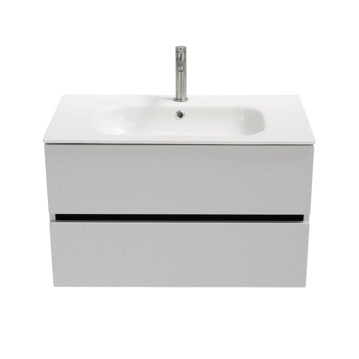 32 inch Matte Cashmere Single Sink Floating Vanity | European Kitchen Cabinets, RTA Shaker Cabinets & More!