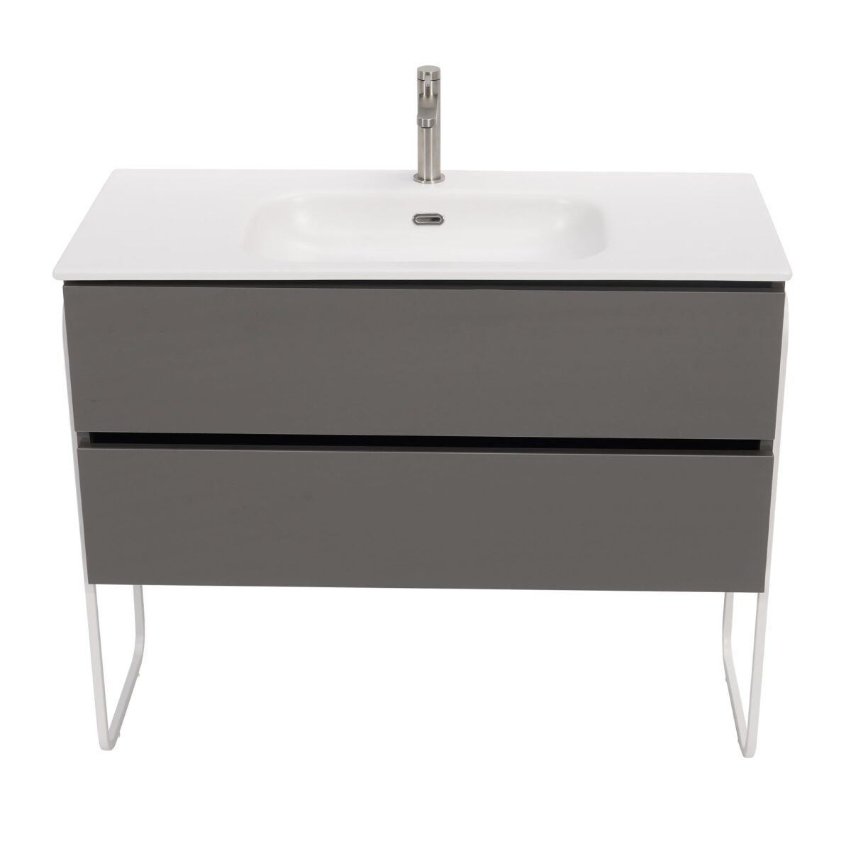 40 inch High Gloss Anthracite Single Sink Floating Vanity | European Kitchen Cabinets, RTA Shaker Cabinets & More!