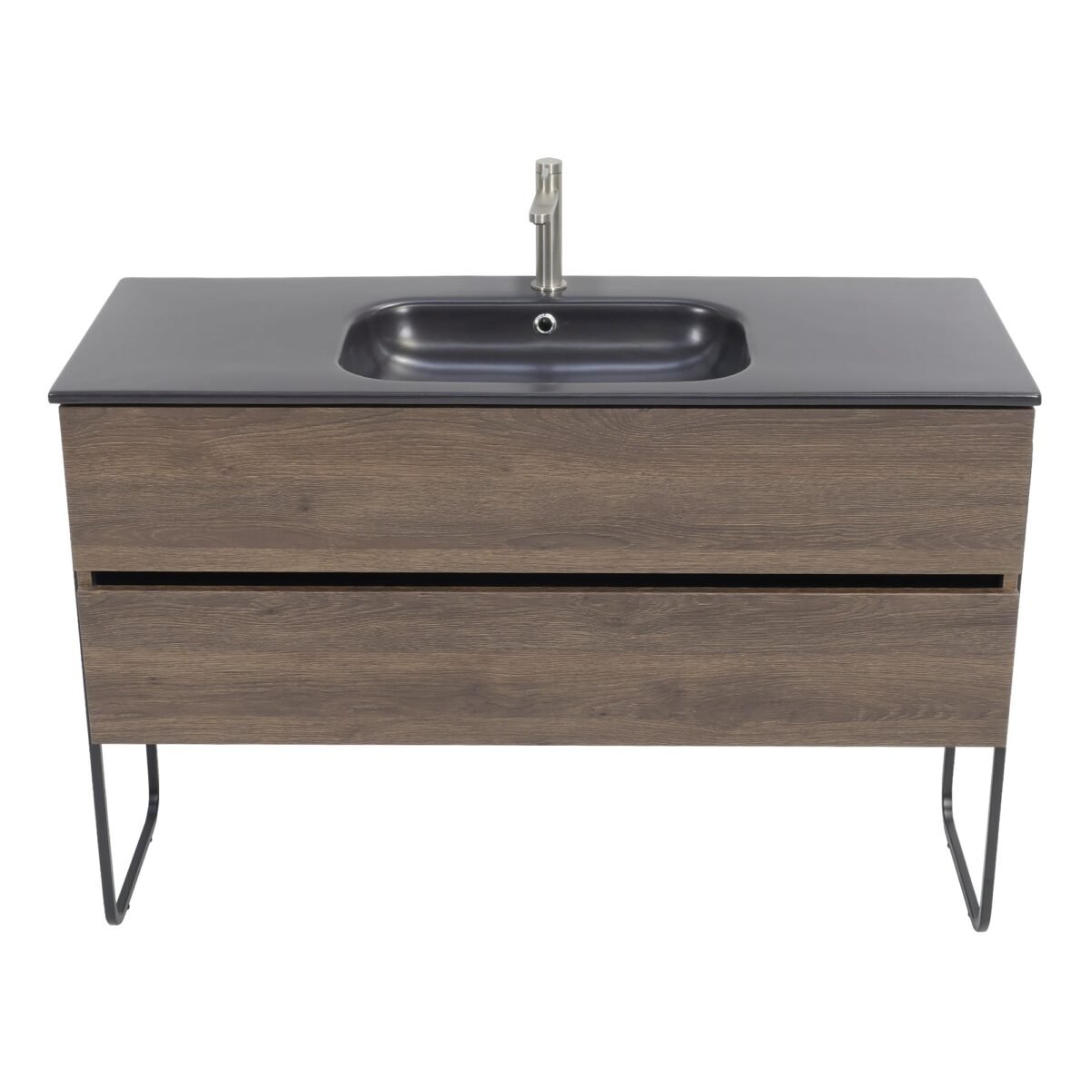 48 inch Dark Oak Single Sink Floating Vanity | European Kitchen Cabinets, RTA Shaker Cabinets & More!