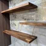 American Walnut Floating Shelves