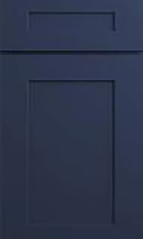 Shaker Navy Blue Cabinets Door Sample