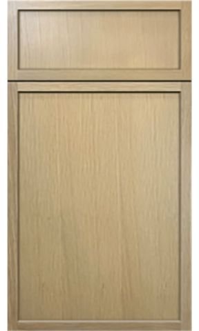 Shaker Newtown Cotton Oak Cabinets Door Sample