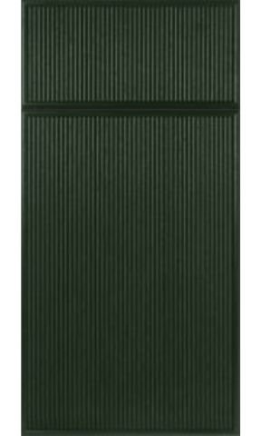 Reeded Hunter Green Reed Cabinets Door Sample