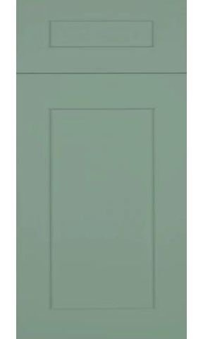 Shaker Ever Green Fog Painted Cabinets Door Sample