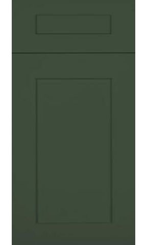 Shaker Hunter Green Painted Cabinets Door Sample