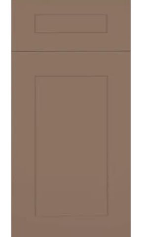 Shaker Cobble Brown Painted Cabinets Door Sample